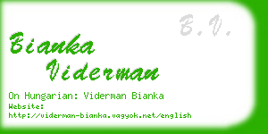 bianka viderman business card